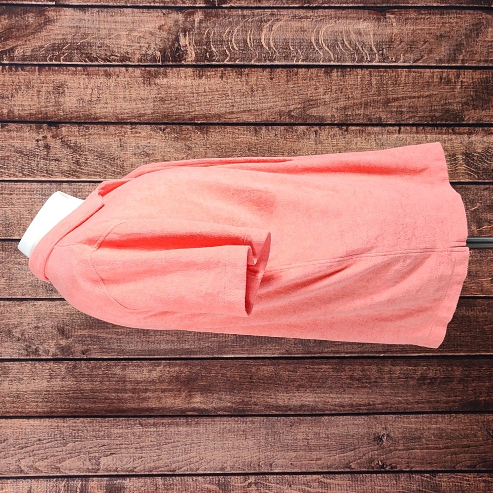 Limited Edition Coral Pink Mens Soft Terry Cloth Beach Shirt Like New - Picture 5 of 9
